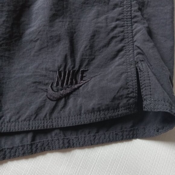 Vintage 1994 Nike Black Brief Lined Nylon Drawstring Activewear Shorts Size XL - Picture 11 of 12